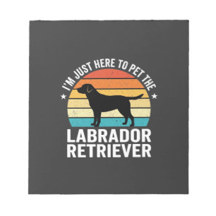Bloc-note Labrador Retriever Rétro Caresse de Chien