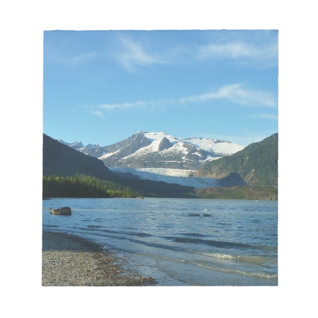 Bloc-note Lac Mendenhall dans Juneau Paysage de l'Alaska (Devant)