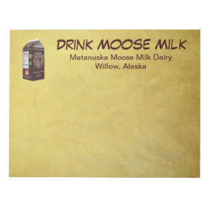 Bloc-note Lait d'orignal Matanuska