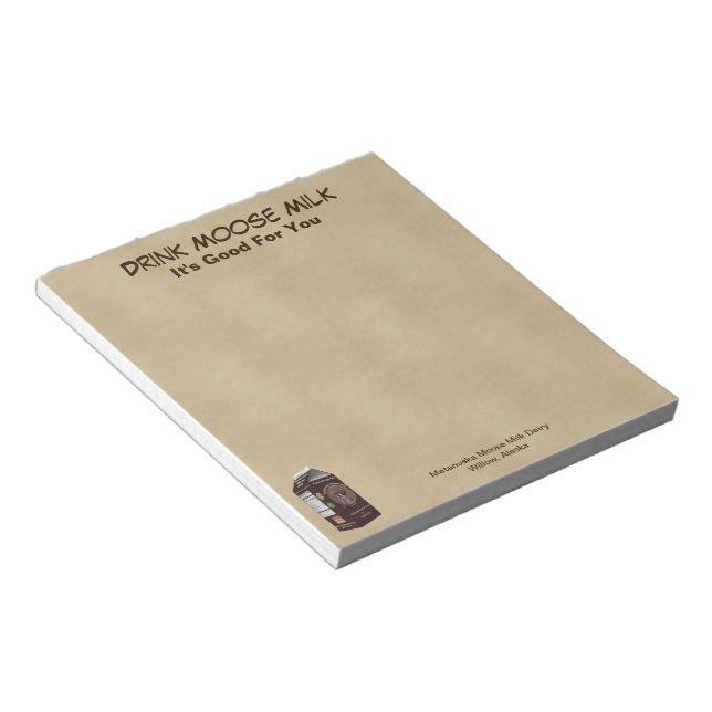 Bloc-note Lait d'orignal Matanuska (Incliné)