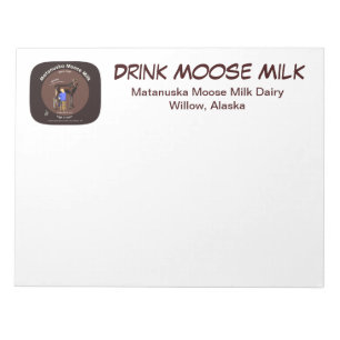 Bloc-note Lait d'orignal Matanuska