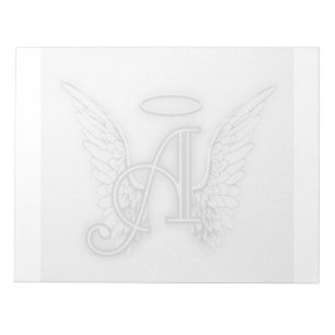 Bloc-note L'alphabet d'ange ce dernier initial s'envole le