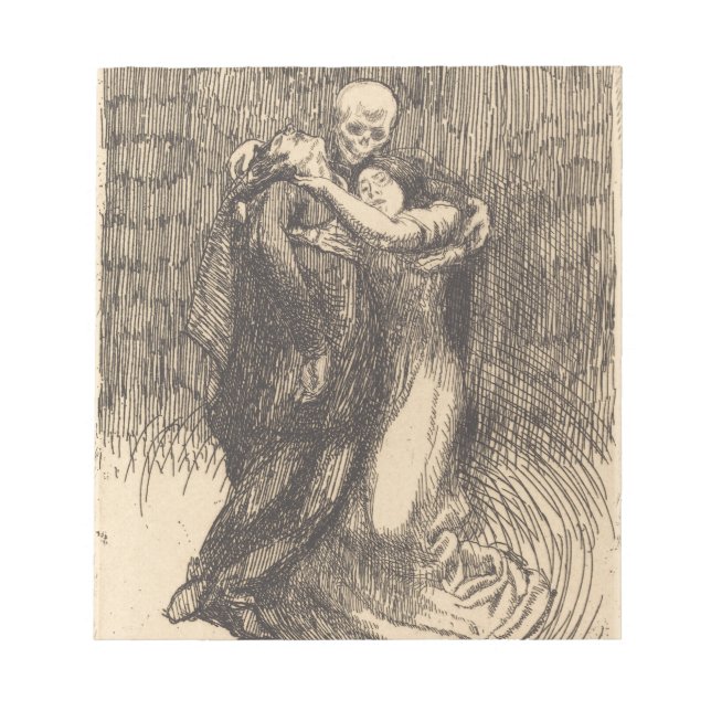 Bloc-note L'amour reconnu (par Paul-Albert Besnard) (Devant)