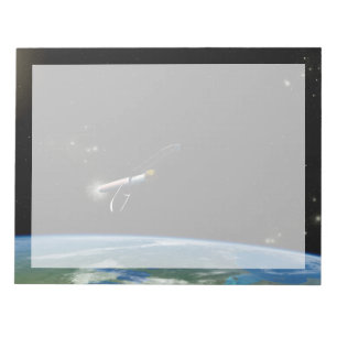 Bloc-note L'Atlas V541 Lance Le Véhicule En Orbite.