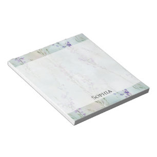 Bloc-note Lavande romantique violette Florale