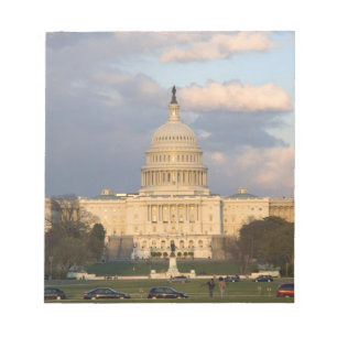 Bloc-note Le bâtiment de capitol des Etats-Unis dedans