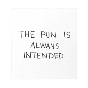 Bloc-note Le calembour est toujours prévu