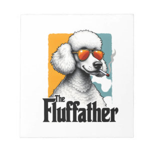 Bloc-note Le Fluffather Caniche Vintage Drôle de Chien Mafia