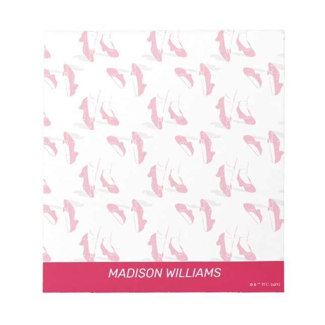 Bloc-note Le Magicien d'Oz™ | Motif Chaussons de Ruby™ (Devant)