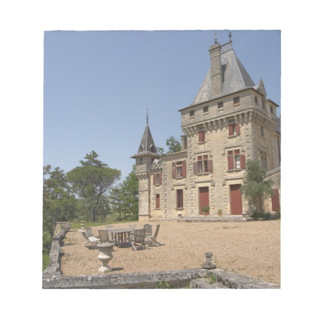 Bloc-note Le magnifique Château de Pressac et son jardin (Devant)