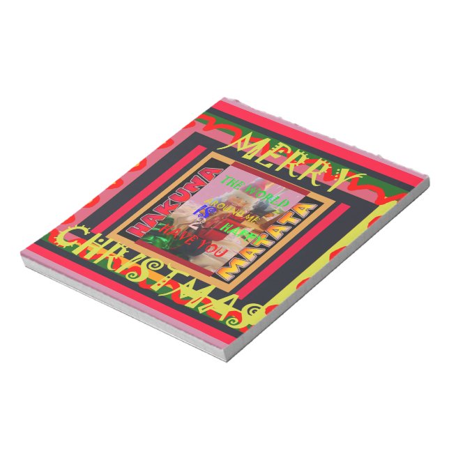 Bloc-note Le monde autour de moi est heureux que vous me col (Tourné)