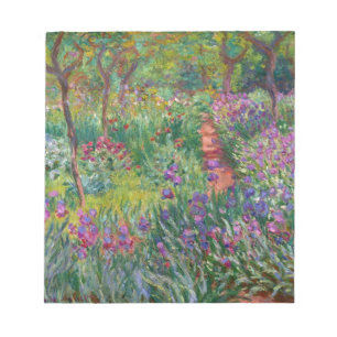 Bloc-note le monet fleurit le cru le-iris-jardin-à-giverny