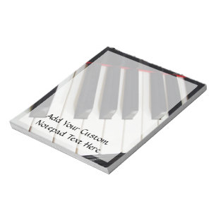 Bloc-note Le piano verrouille la photographie