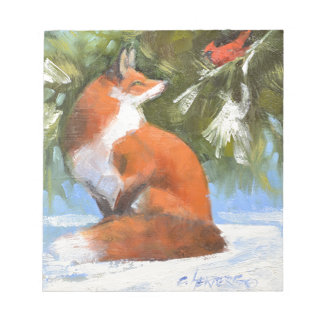 Bloc-note Le renard et le cardinal