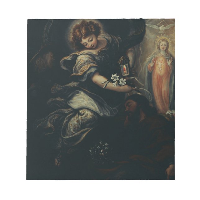 Bloc-note le Rêve de saint Joseph –  Fine Art haute fidélité (Devant)