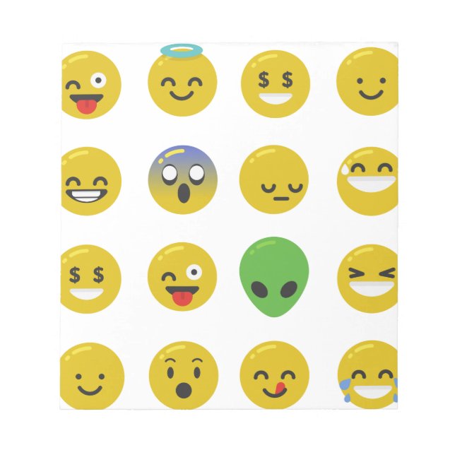Bloc-note Le visage heureux d'Emoji (Devant)