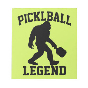 Bloc-note Légende drôle de Bigfoot Pickleball