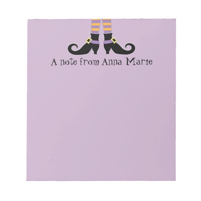 Bloc-note Les chaussures de Whimsy Witch (Devant)