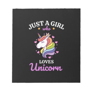 Bloc-note Les filles aiment le club de fans de Unicorn