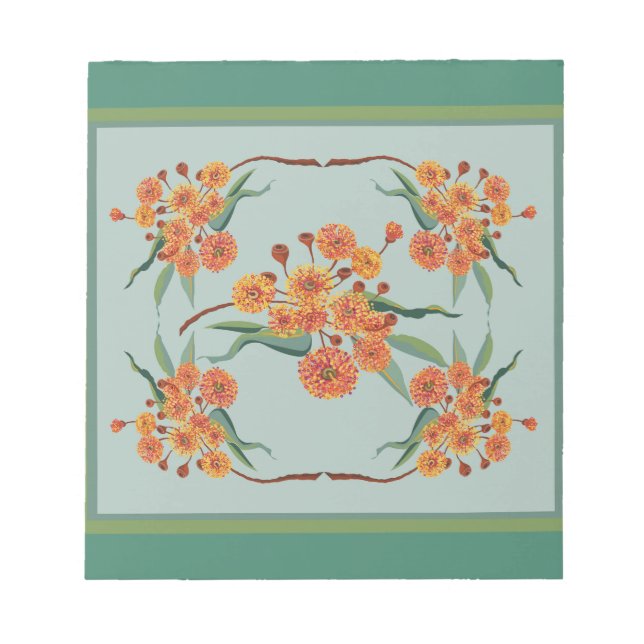 Bloc-note Les fleurs de gommiers australiens (Devant)