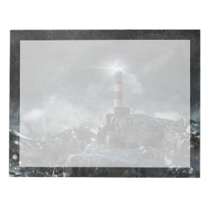 Bloc-note Les phares Phare dans la tempête