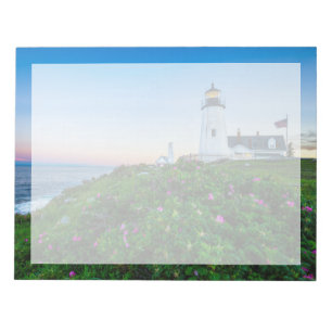 Bloc-note Les phares   Point Lighthouse Bristol Maine