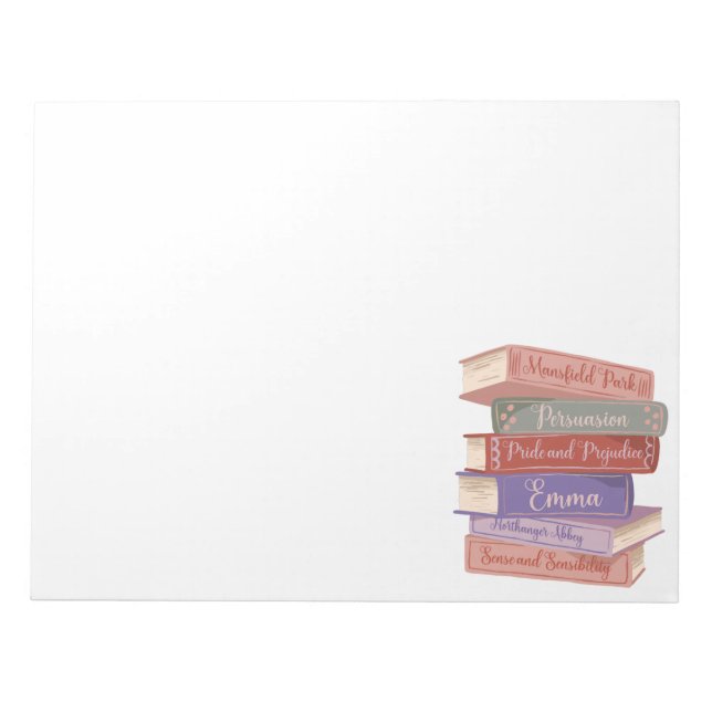 Bloc-note Les romans de Jane Austen V (Devant)