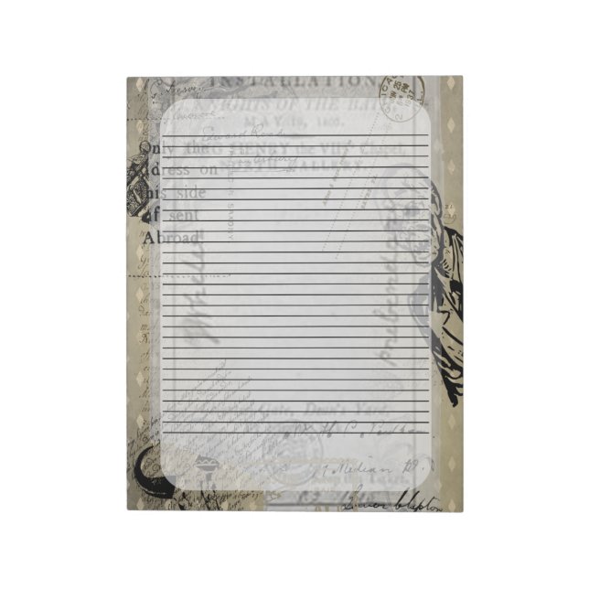 Bloc-note Lettre d'horreur Zombie Ephamera Vintage Halloween (Tourné)