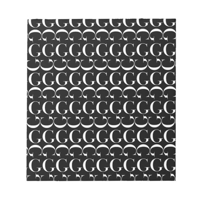 Bloc-note Lettre initiale G (Devant)