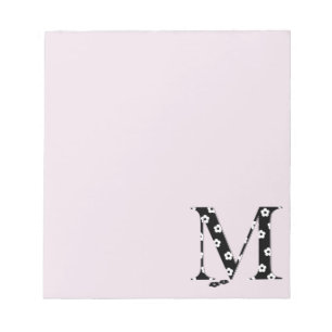 Bloc-note LETTRE Motif Fleur M