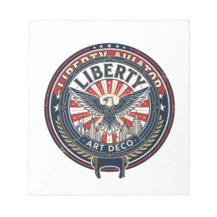 Bloc-note Liberty Aviator Patriotique Aviation Patriotique V