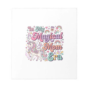 Bloc-note Licorne Dans Mon Ère De Maman Magique Kawaii POD A