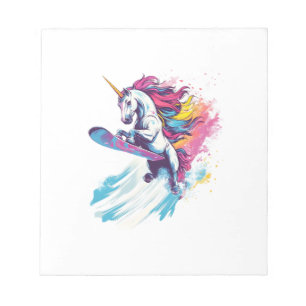 Bloc-note Licorne de snowboard (1)
