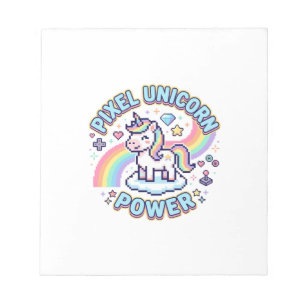 Bloc-note Licorne Pixel Licorne Puissance Conception Graphiq