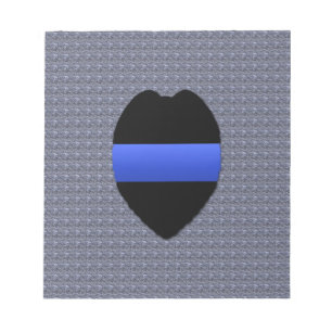 Bloc-note Ligne bleue mince