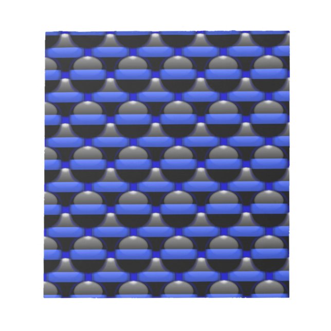 Bloc-note Ligne bleue mince (Devant)