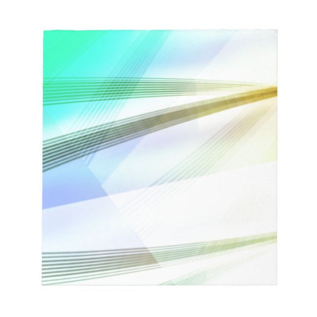 Bloc-note Lignes Abstraites en couleurs douces (Devant)