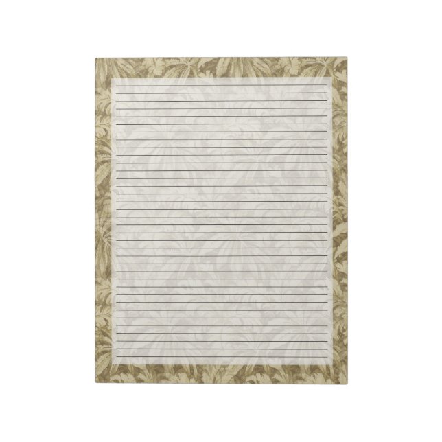 Bloc-note Lignes du collège sur les Feuilles de palmiers de  (Tourné)