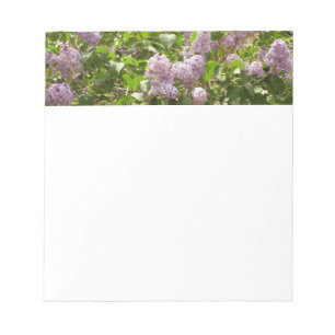 Bloc-note Lilac Bush Belles fleurs de printemps violettes