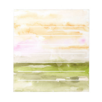 Bloc-note Lined Watercolor Abstract Landscape