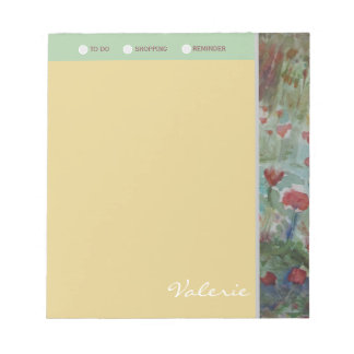 Bloc-note Liste d'achats personnalisés