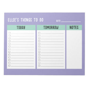 Bloc-note Liste de chèques-cadeaux de l'Office du nom person