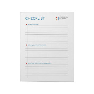 Bloc-note Liste de contrôle du concepteur complet : simplifi