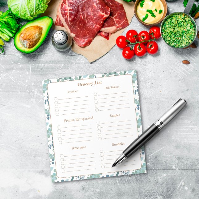 Bloc-note Liste de courses alimentaires (Créateur téléchargé)