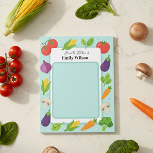 Bloc-note Liste de courses de recettes de cuisine de jardin