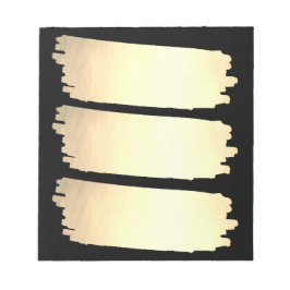 Bloc-note Liste de peintures à huile d'or Gold Look Swatts