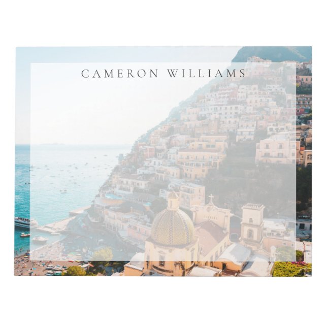 Bloc-note Littoral | Positano Italie, Village de Cliffside (Devant)