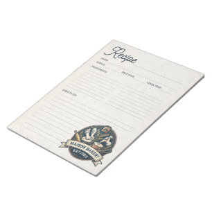 Bloc-note Livre de recettes de cuisine de boulangerie pâtiss