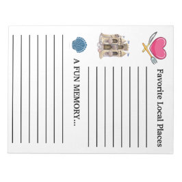 Bloc-note Livre d'hôtes classeur, vacances, etc. Plan de not