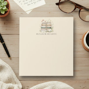 Bloc-note Livres Floraux Aquarelle Vintage Personnalisés